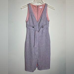 Valentino Roma Linen Blend Dress SZ 4